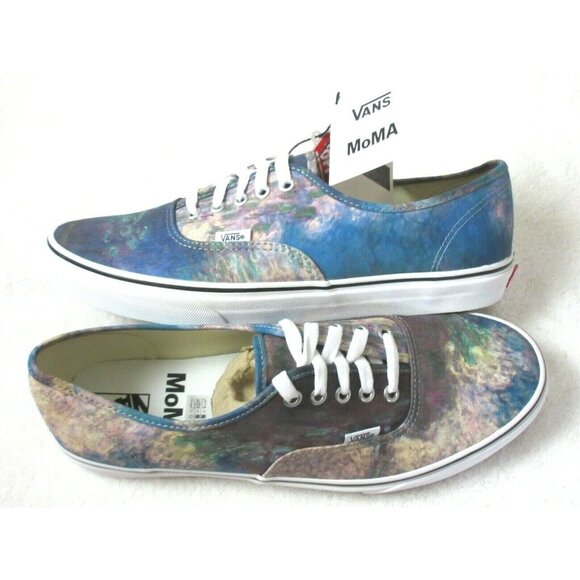 COPY - Vans x MoMA Women's Authentic Claude Monet Water Lilies Canvas Shoes Siz… - Picture 1 of 5